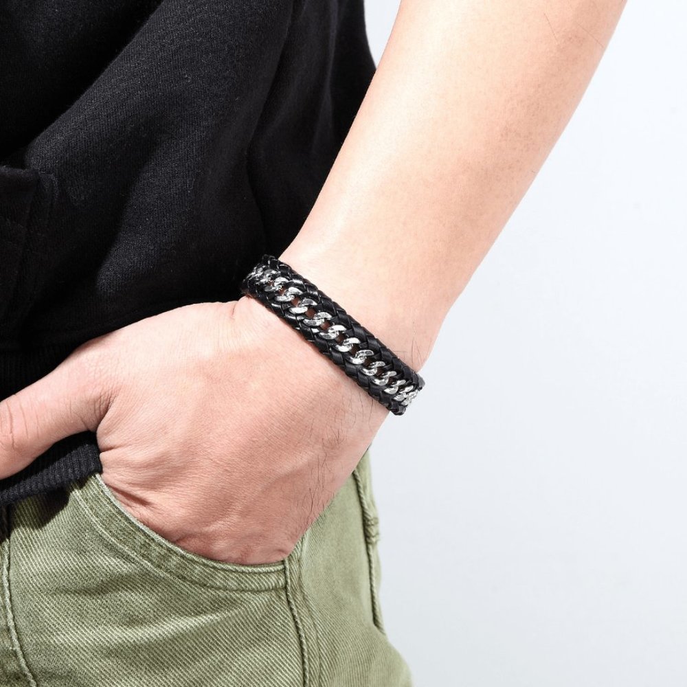 Woven Chain Magnetic Clasp Bracelet